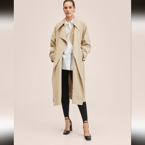 Mango Oversize Cotton Shirt- 6 - Picture 3 of 6